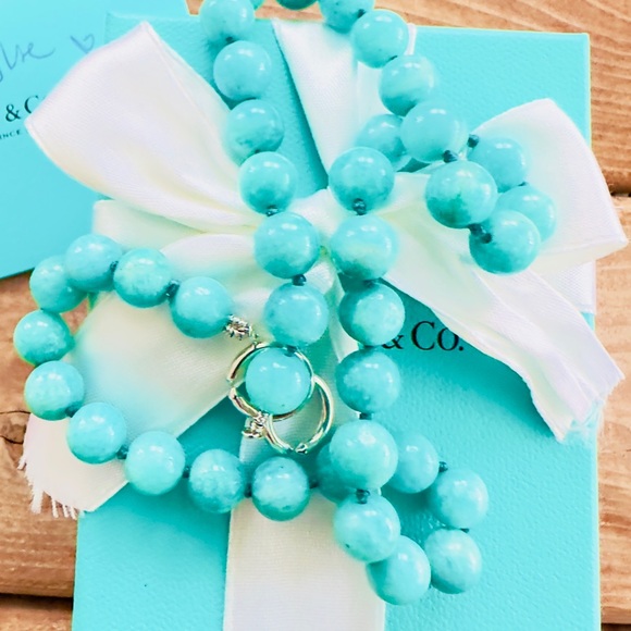 ❤️TIFFANY & CO Amazonite Bead Strand Necklace❤️ - Picture 7 of 8